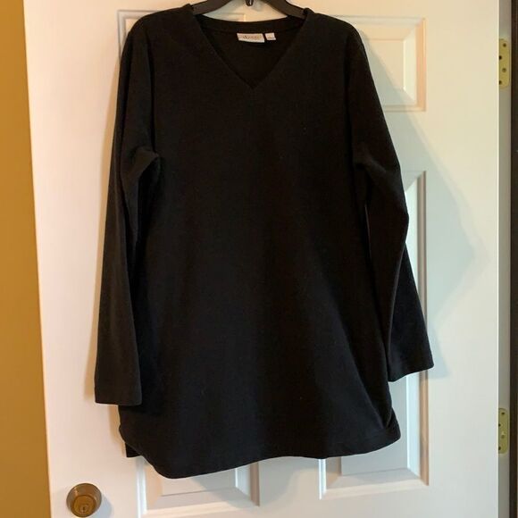 Denim and Company Large fleece pullover - Picture 1 of 6